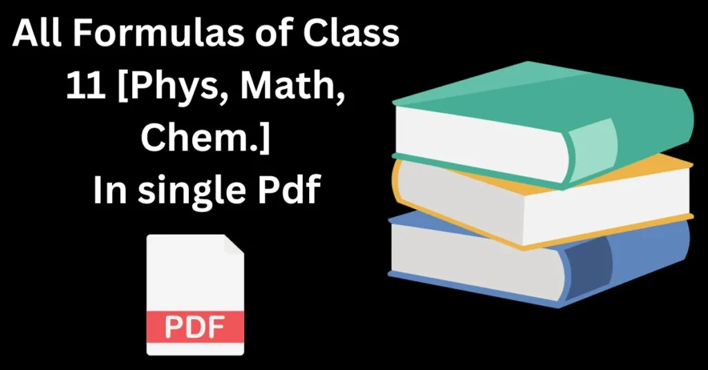 List Of All Formulas Pdf Class 11
