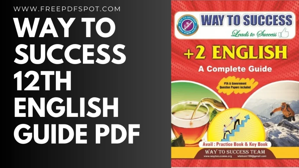 Way to success 12th English guide pdf